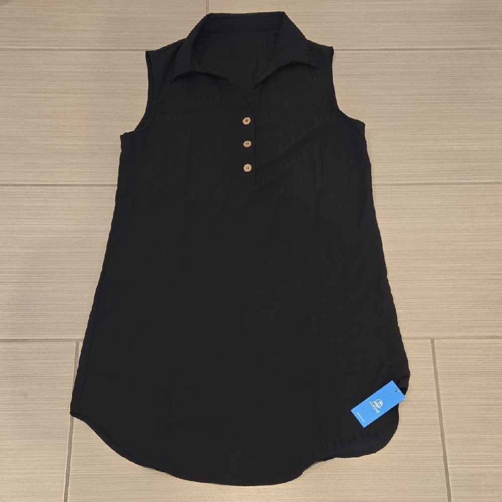 Cupshe Black Sleeveless Midi Dress